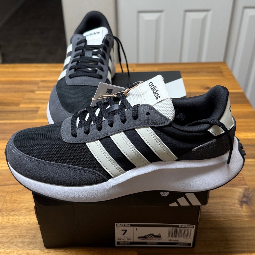 Adidas Monochrome Athletic Shoes